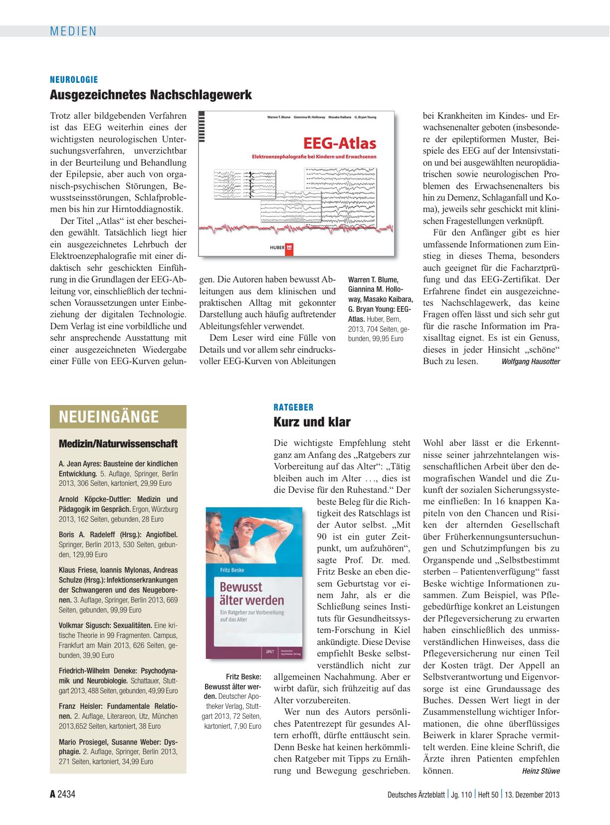 Vorschauseite 1: Neueingänge