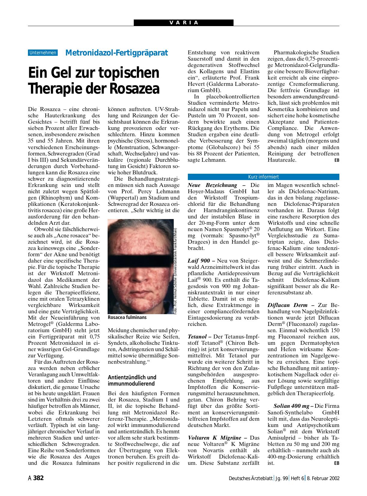 Vorschauseite 1: Voltaren K Migräne