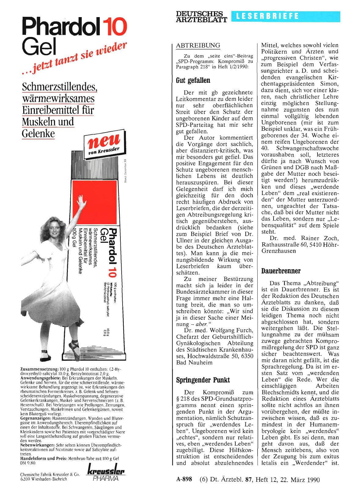 Vorschauseite 1: ABTREIBUNG: Gut gefallen