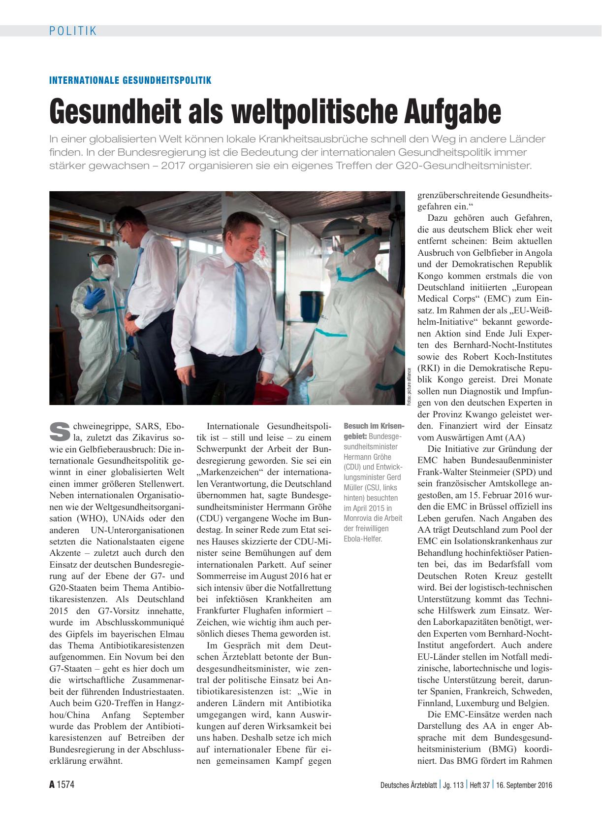 Vorschauseite 1: Internationale Gesundheitspolitik: Gesundheit als weltpolitische Aufgabe