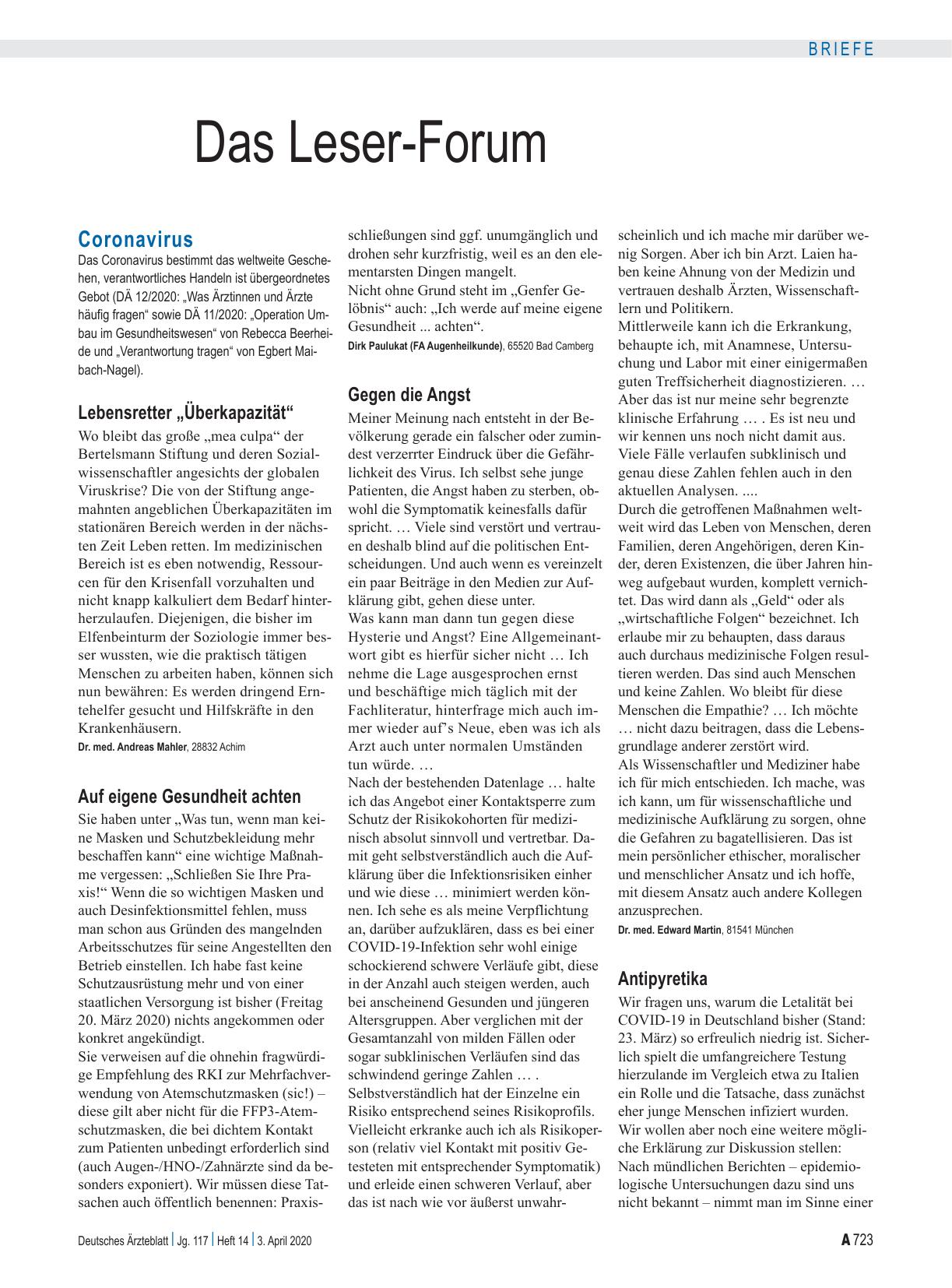 Vorschauseite 1: Coronavirus: Antipyretika