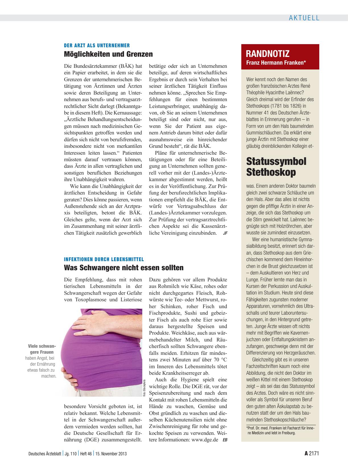 Vorschauseite 1: Randnotiz: Statussymbol Stethoskop