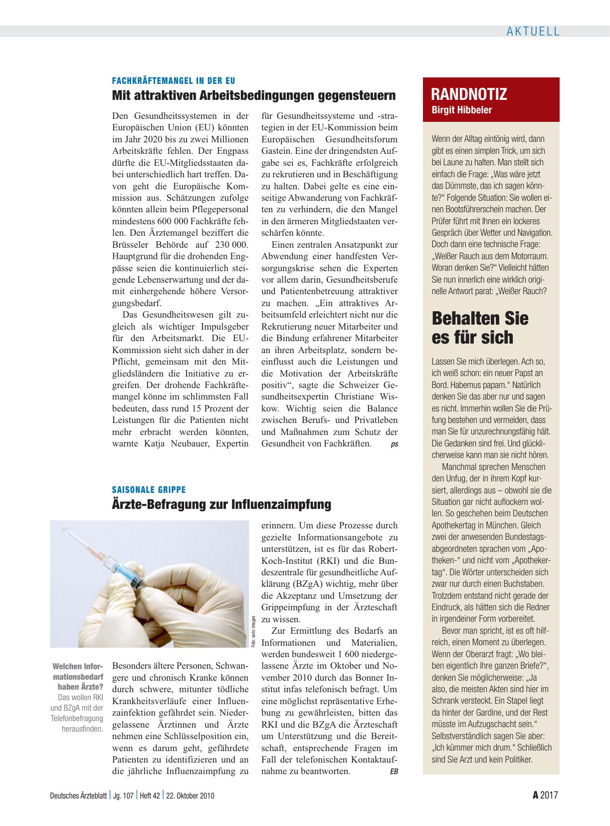 Vorschauseite 1: Randnotiz: Behalten Sie es für sich