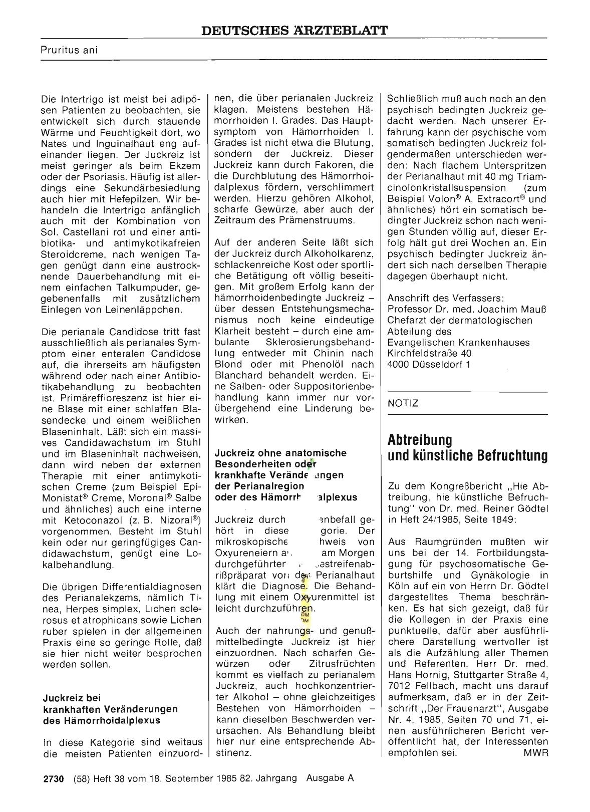 Vorschauseite 1: Abtreibung und künstliche Befruchtung