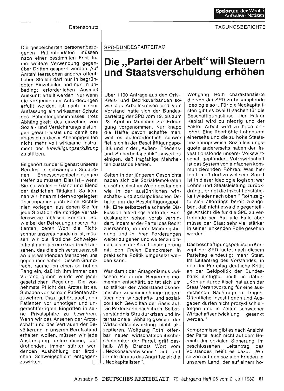 Vorschauseite 1: SPD-Bundesparteitag: Die „Partei der Arbeit“ will Steuern und Staatsverschuldung erhöhen