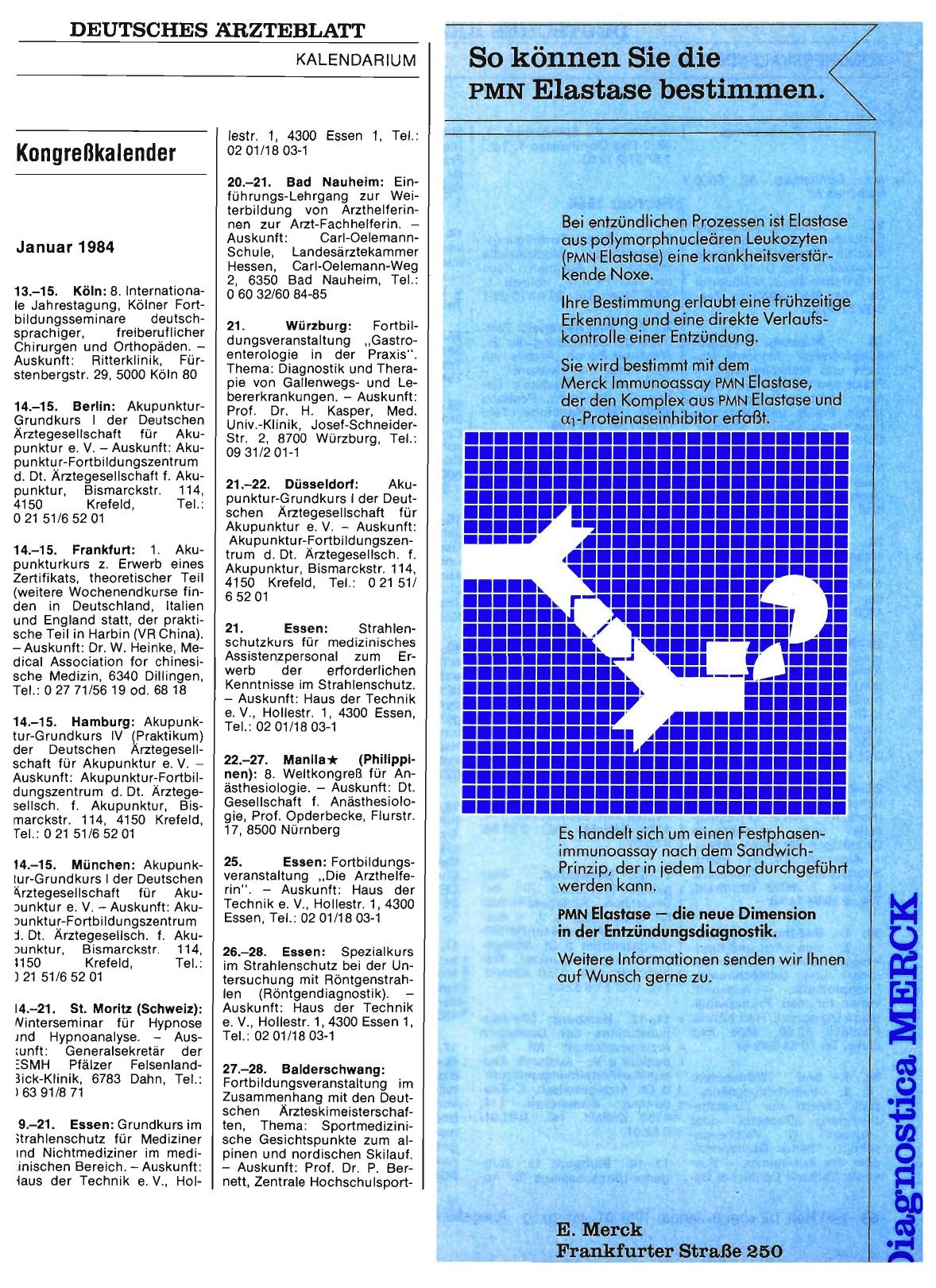 Vorschauseite 1: Kongreßkalender