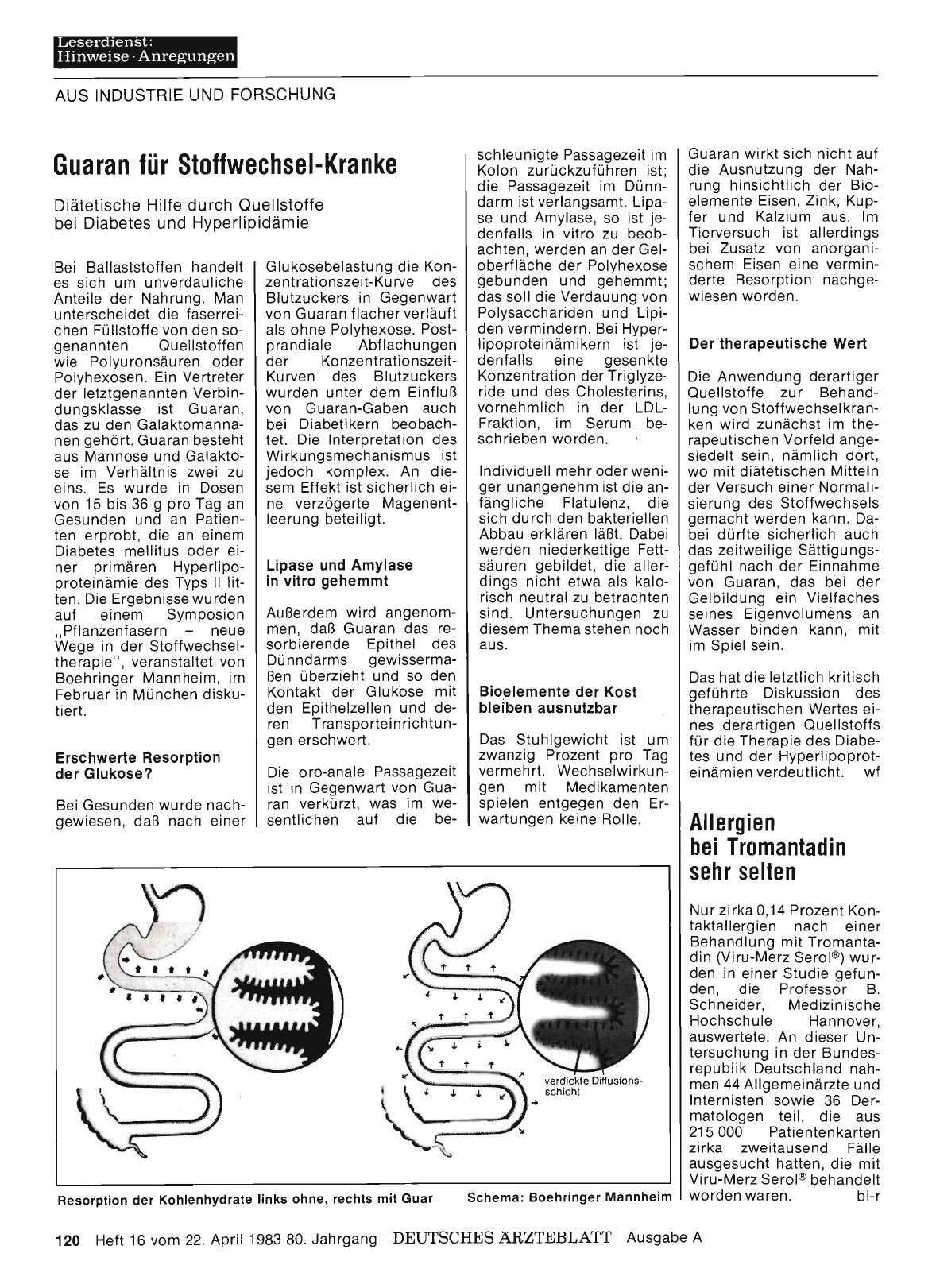Vorschauseite 1: Guaran für Stoffwechsel-Kranke