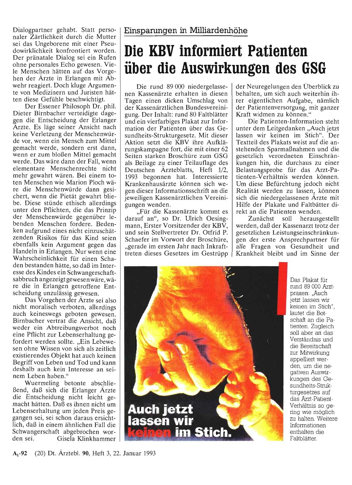 Vorschauseite 1: Einsparungen in Milliardenhöhe: Die KBV informiert Patienten über die Auswirkungen des GSG