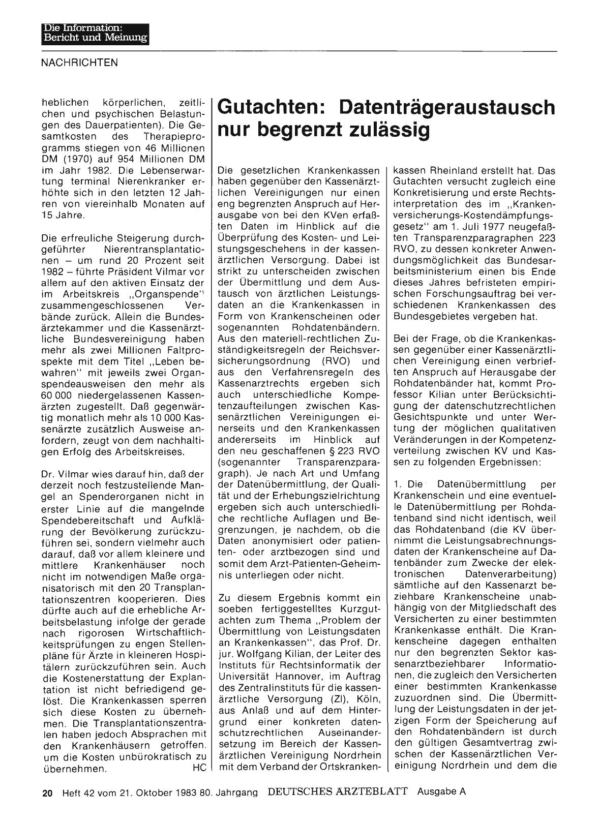 Vorschauseite 1: Gutachten: Datenträgeraustausch nur begrenzt zulässig