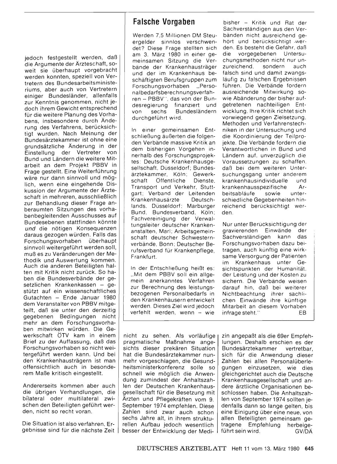 Vorschauseite 1: Falsche Vorgaben