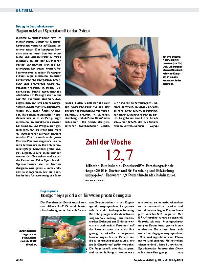 Vorschauseite 1: Zahl der Woche 12,7