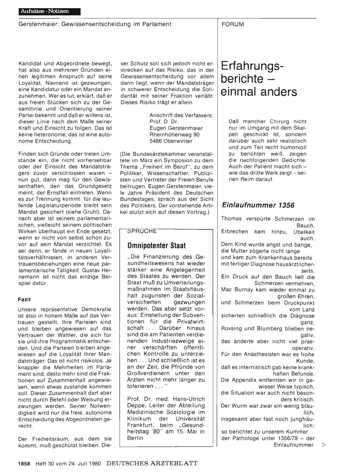Vorschauseite 1: Erfahrungsberichte — einmal anders