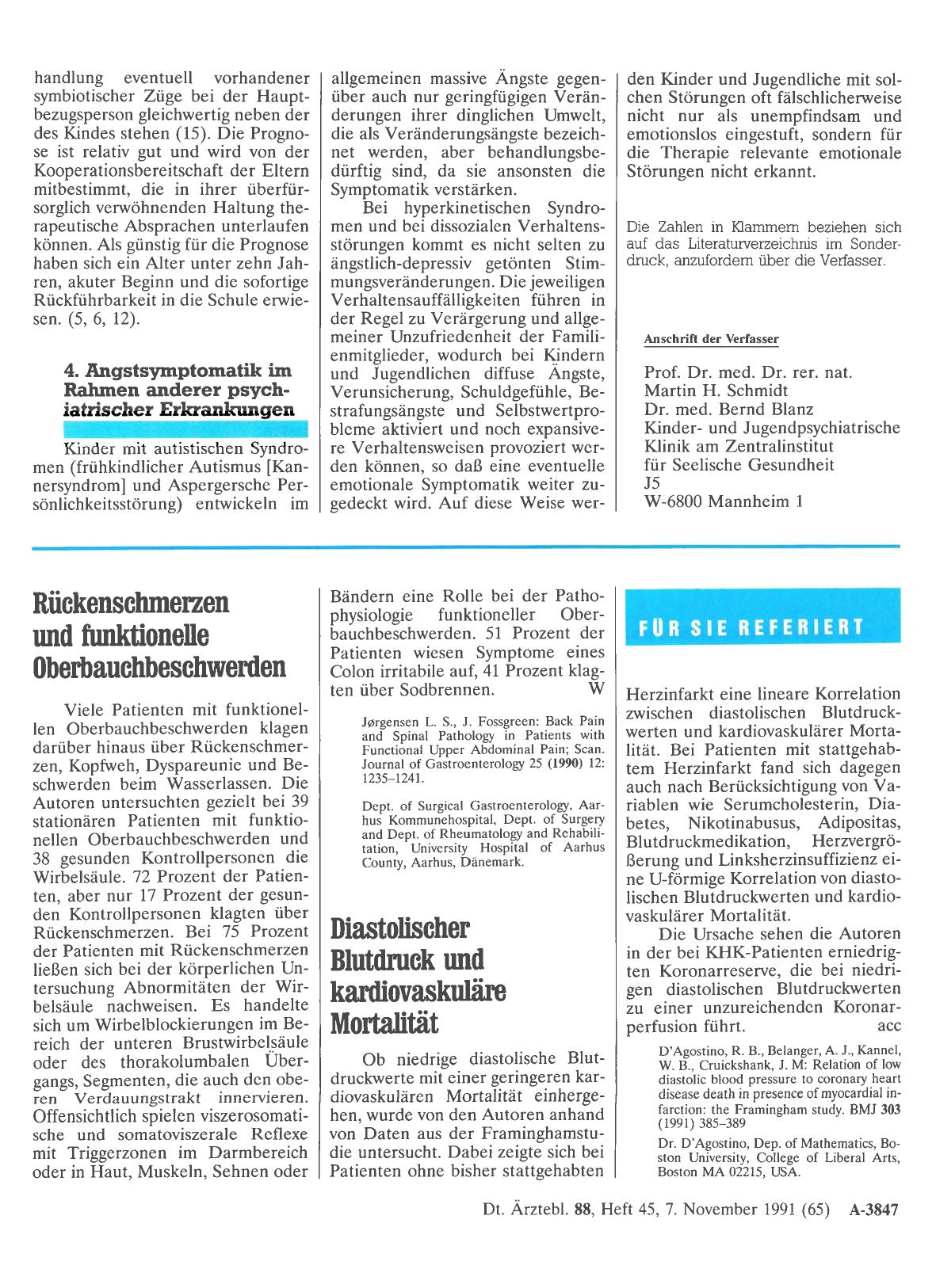 Vorschauseite 1: Diastolischer Blutdruck und kardiovaskuläre Mortalität
