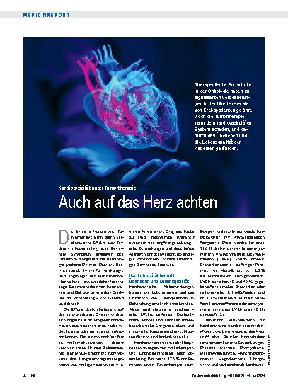 Vorschauseite 1: Kardiotoxizität unter Tumortherapie: Auch auf das Herz achten