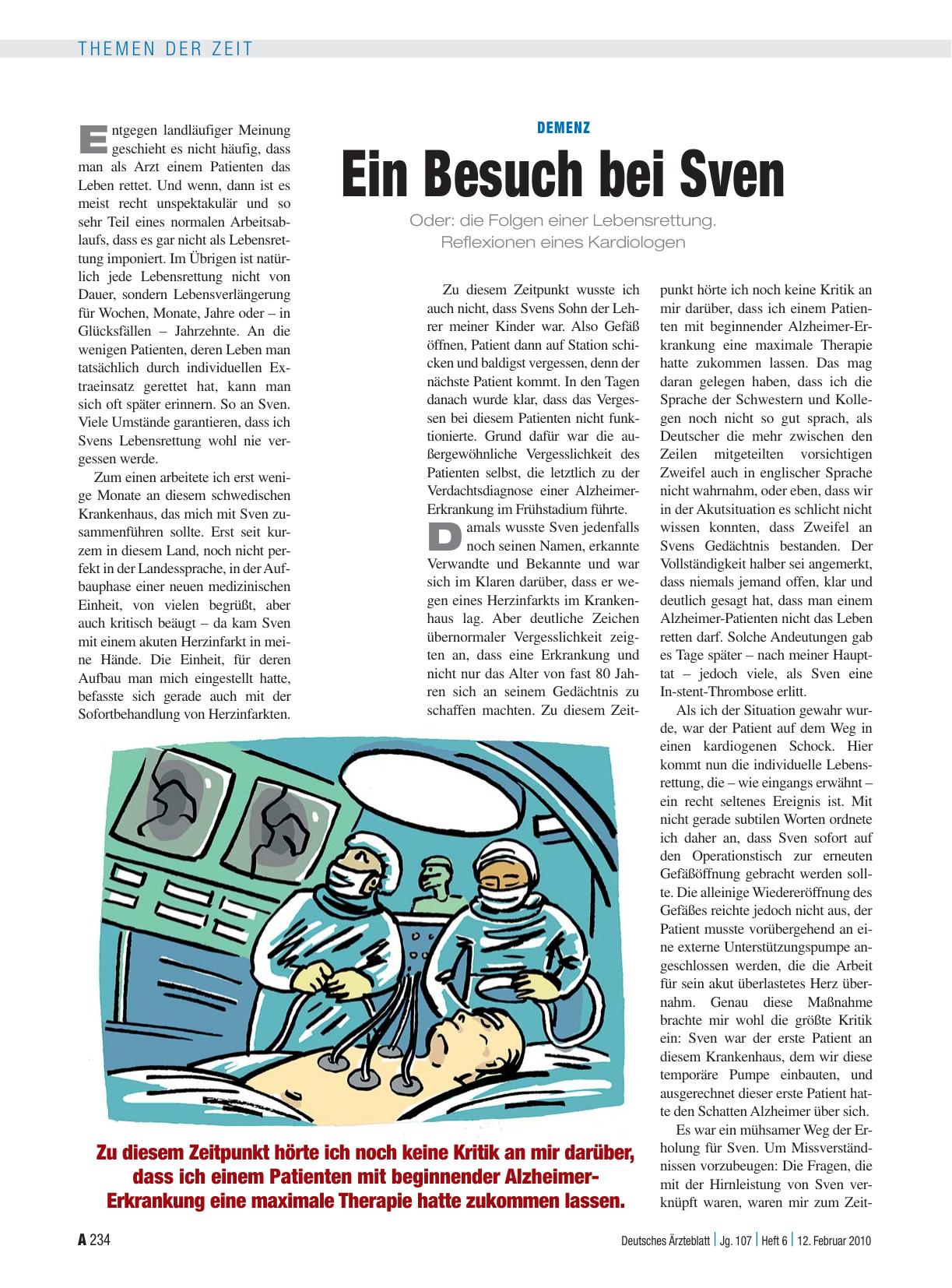Vorschauseite 1: Demenz: Ein Besuch bei Sven