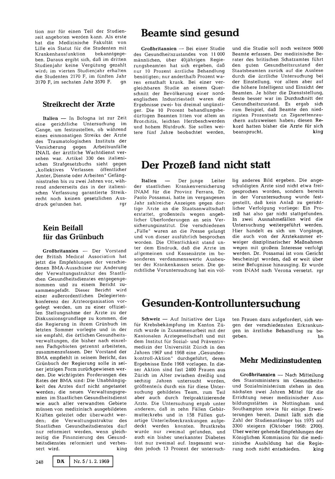 Vorschauseite 1: Streikrecht der Ärzte