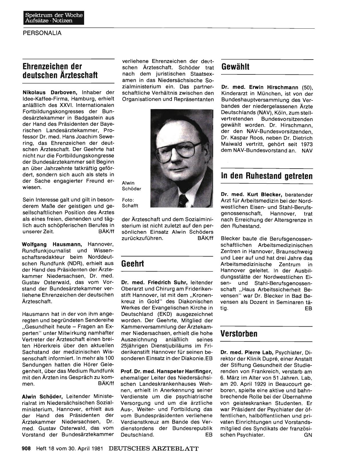 Vorschauseite 1: Verstorben