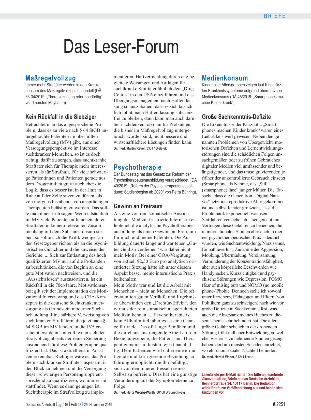 Vorschauseite 1: Maßregelvollzug: Kein Rückfall in die Siebziger