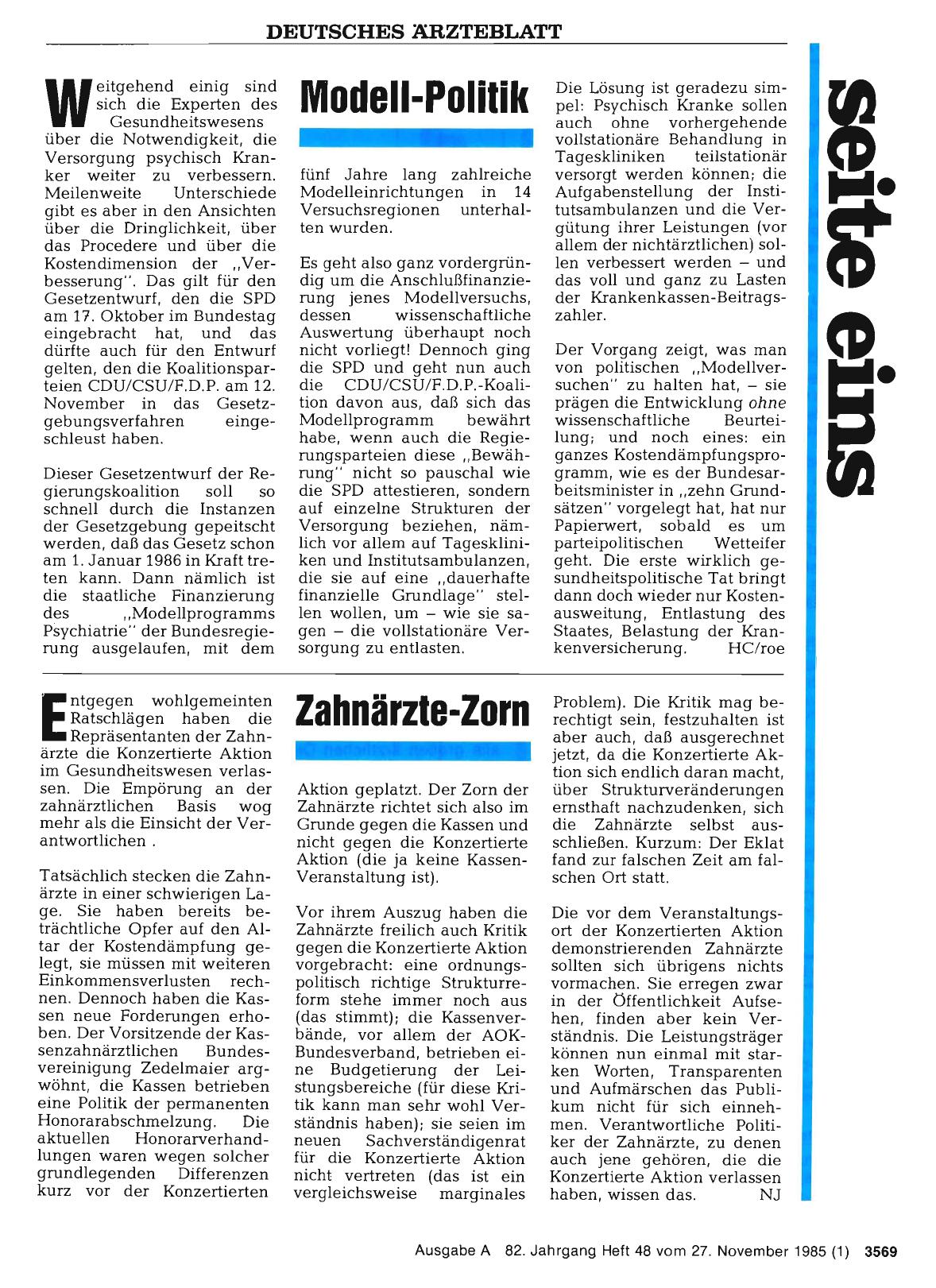 Vorschauseite 1: Zahnärzte-Zorn