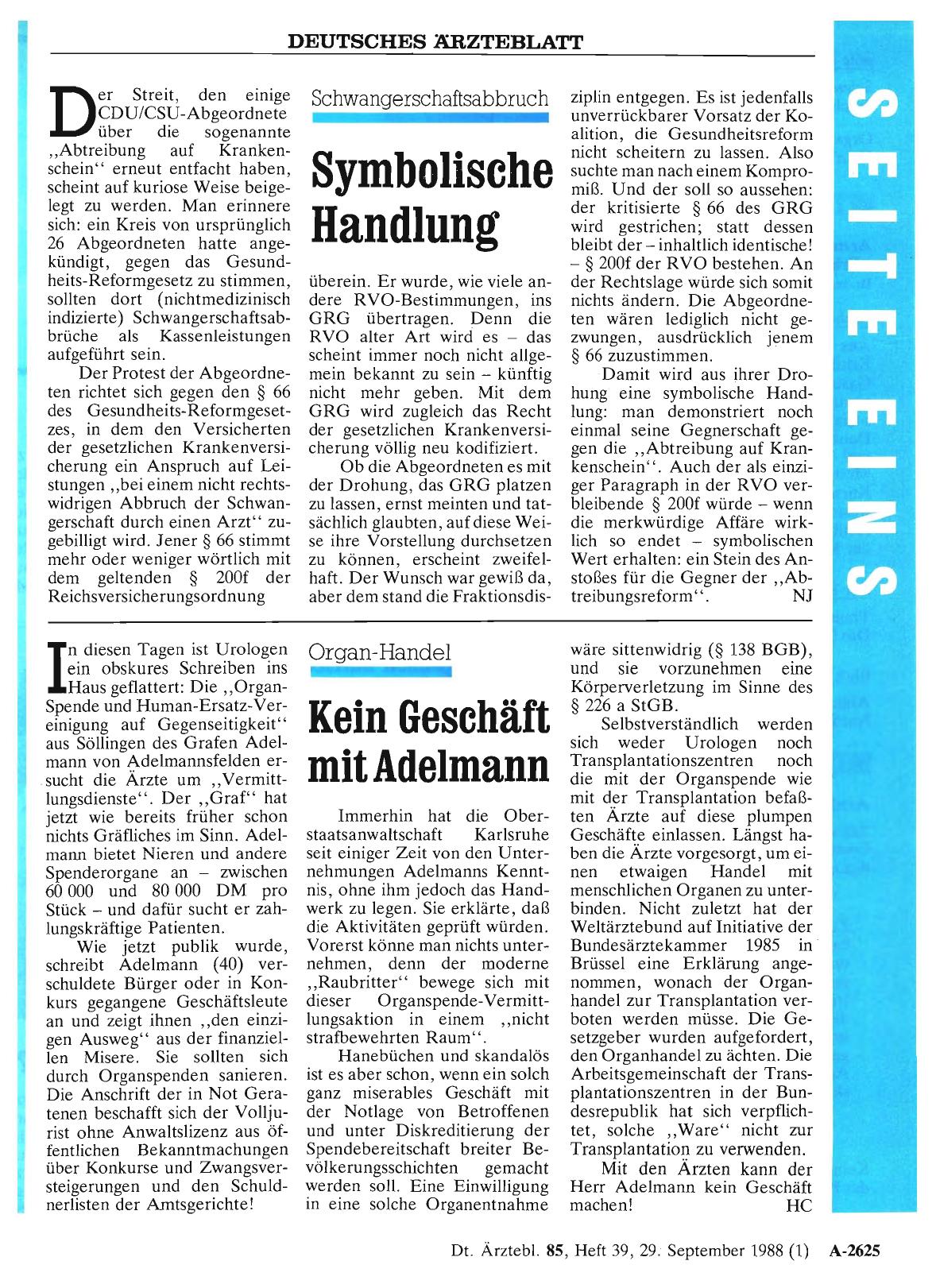 Vorschauseite 1: Schwangerschaftsabbruch: Symbolische Handlung