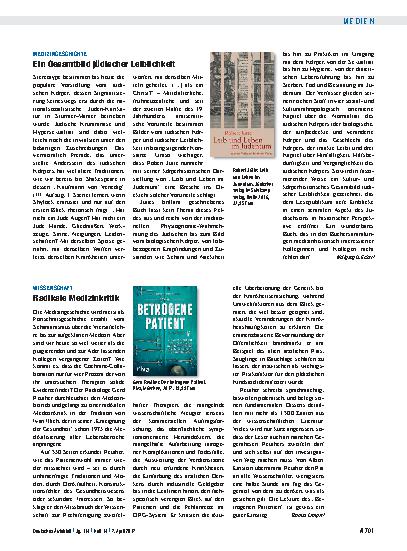 Vorschauseite 1: Wissenschaft: Radikale Medizinkritik