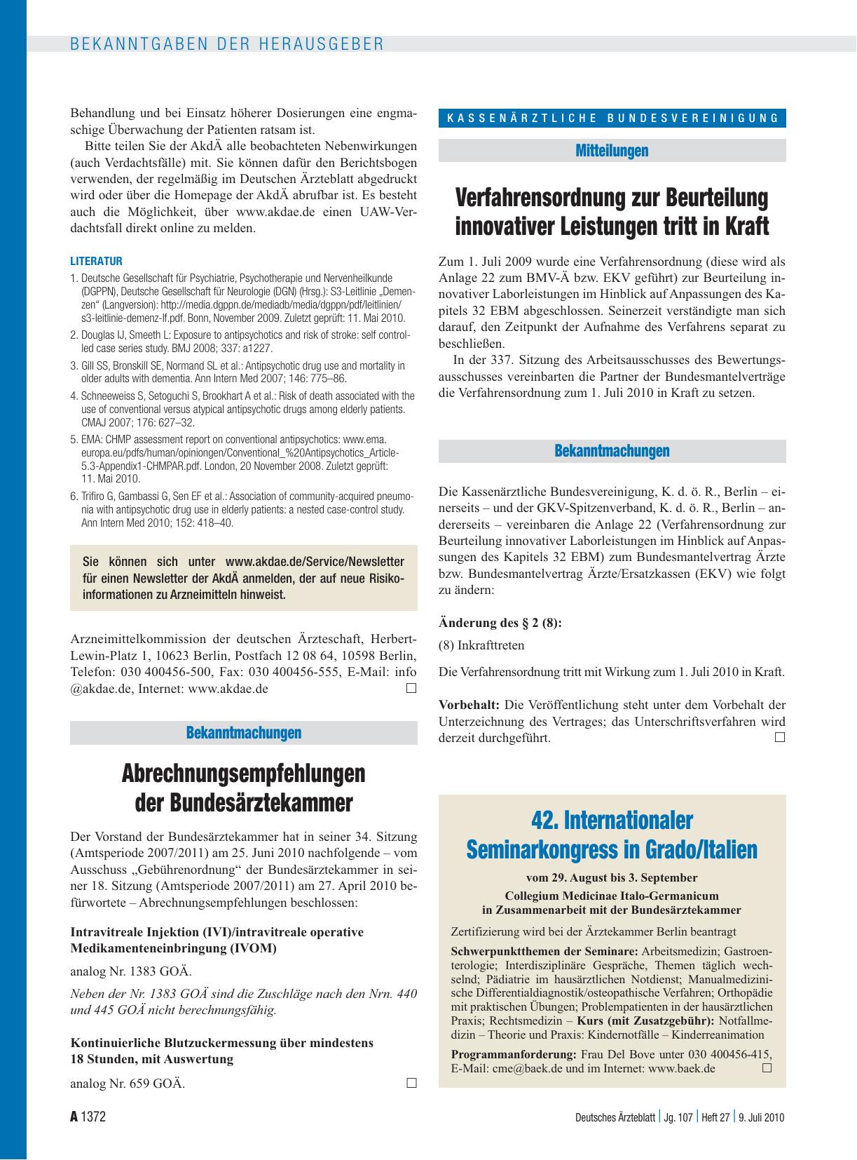 Vorschauseite 1: 42. Internationaler Seminarkongress in Grado/Italien