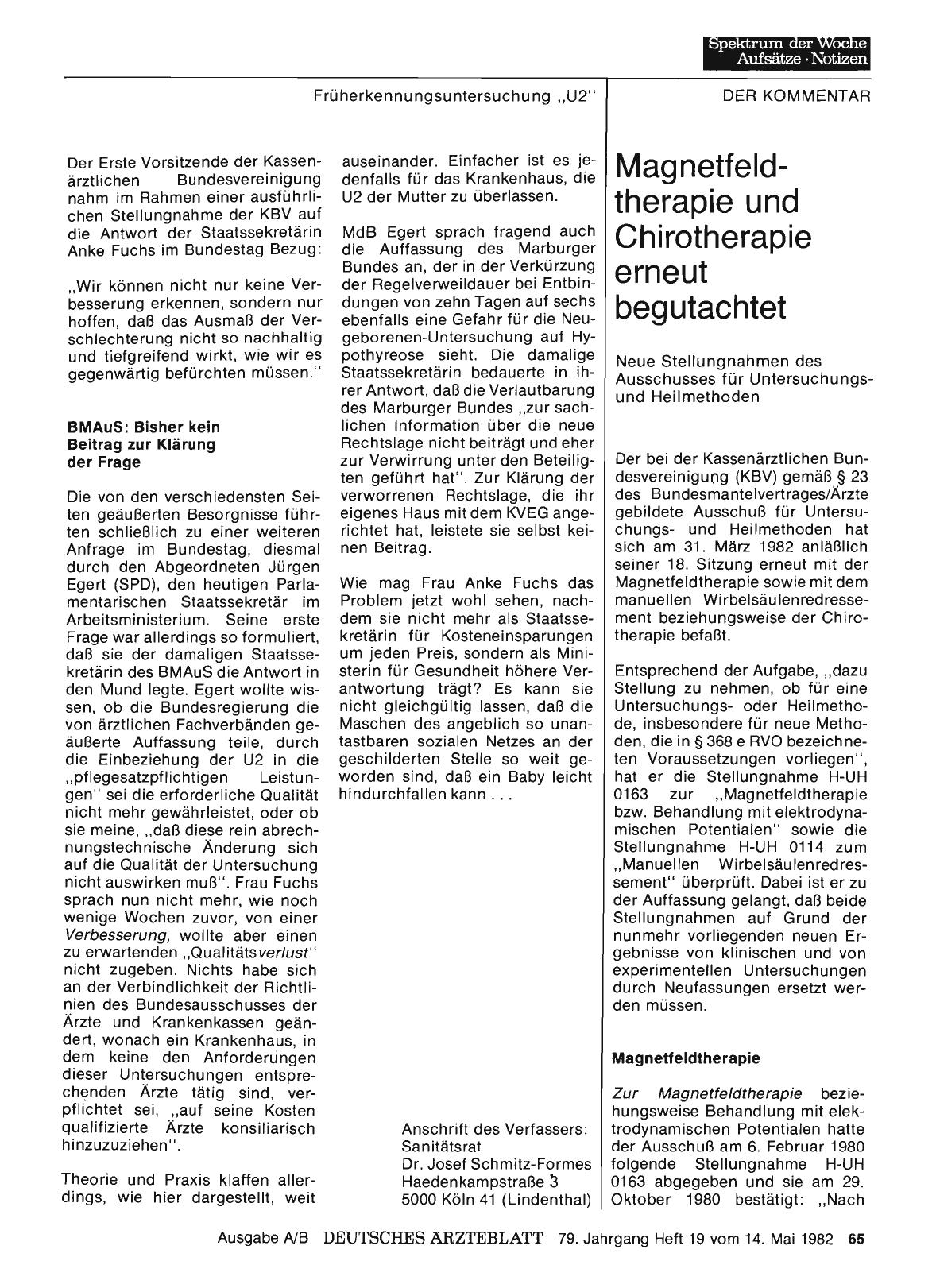 Vorschauseite 1: Magnetfeldtherapie und Chirotherapie erneut begutachtet