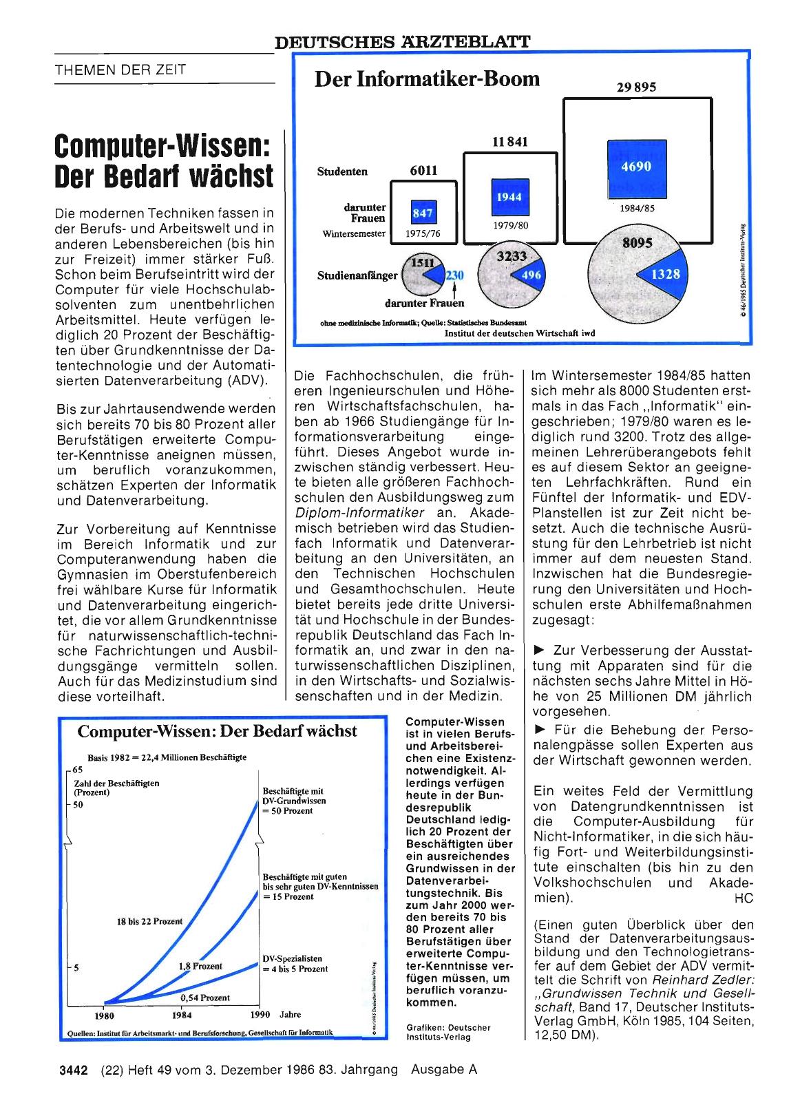 Vorschauseite 1: Computer-Wissen: Der Bedarf wächst