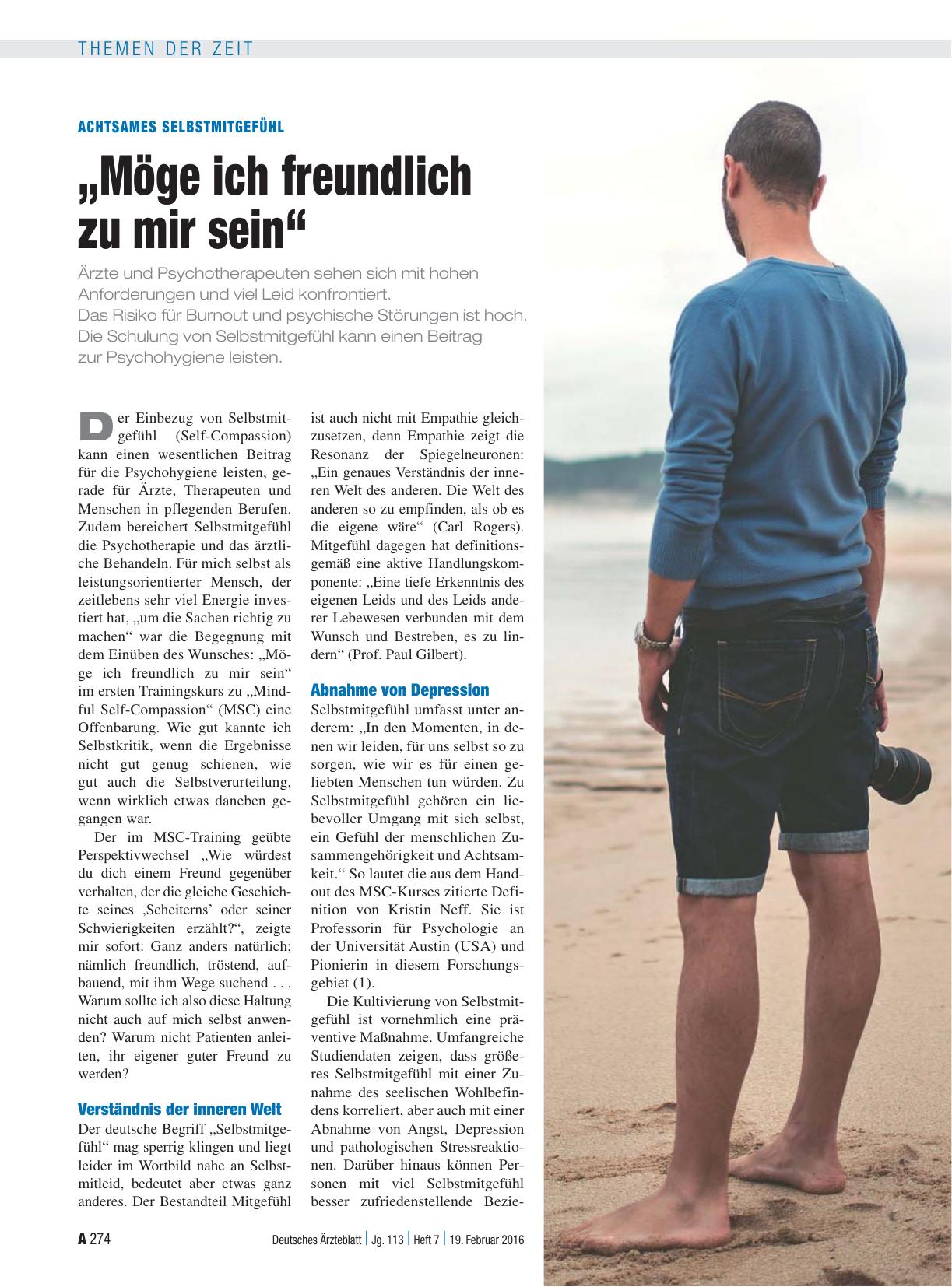 Vorschauseite 1: Achtsames Selbstmitgefühl: „Möge ich freundlich zu mir sein“