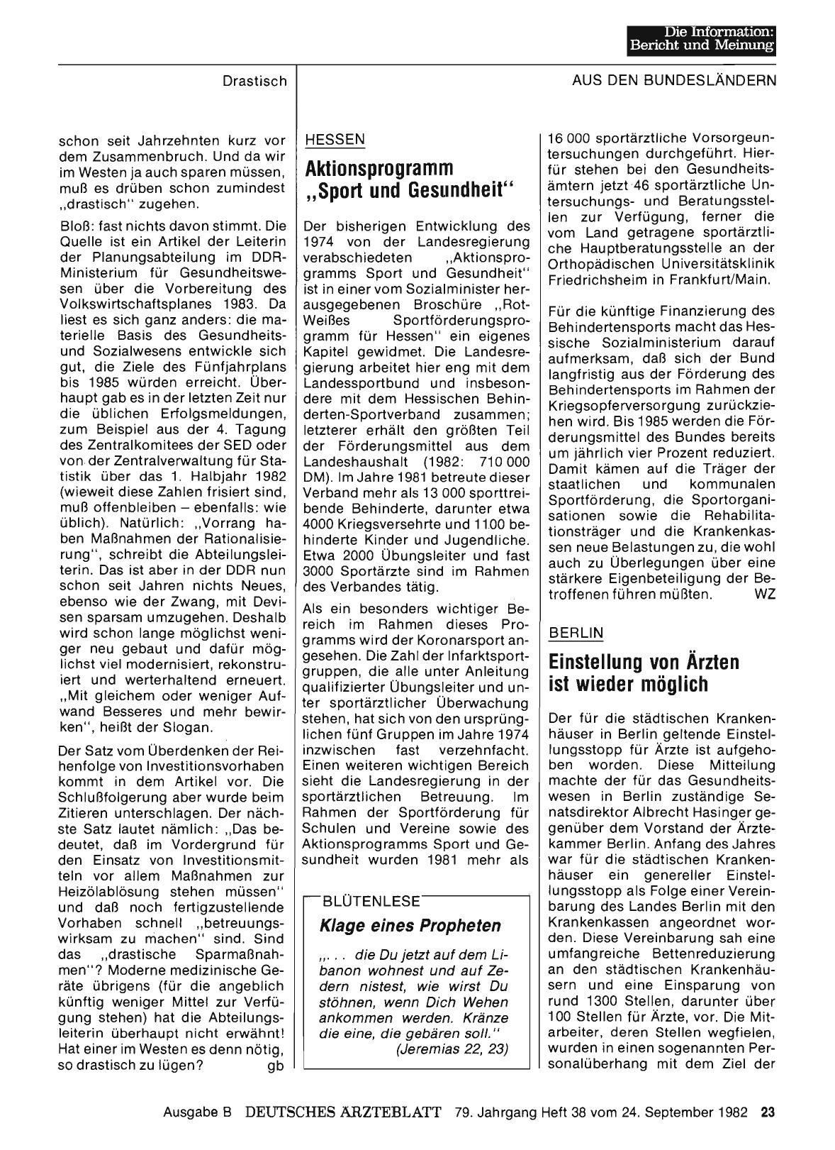 Vorschauseite 1: HESSEN: Aktionsprogramm „Sport und Gesundheit“