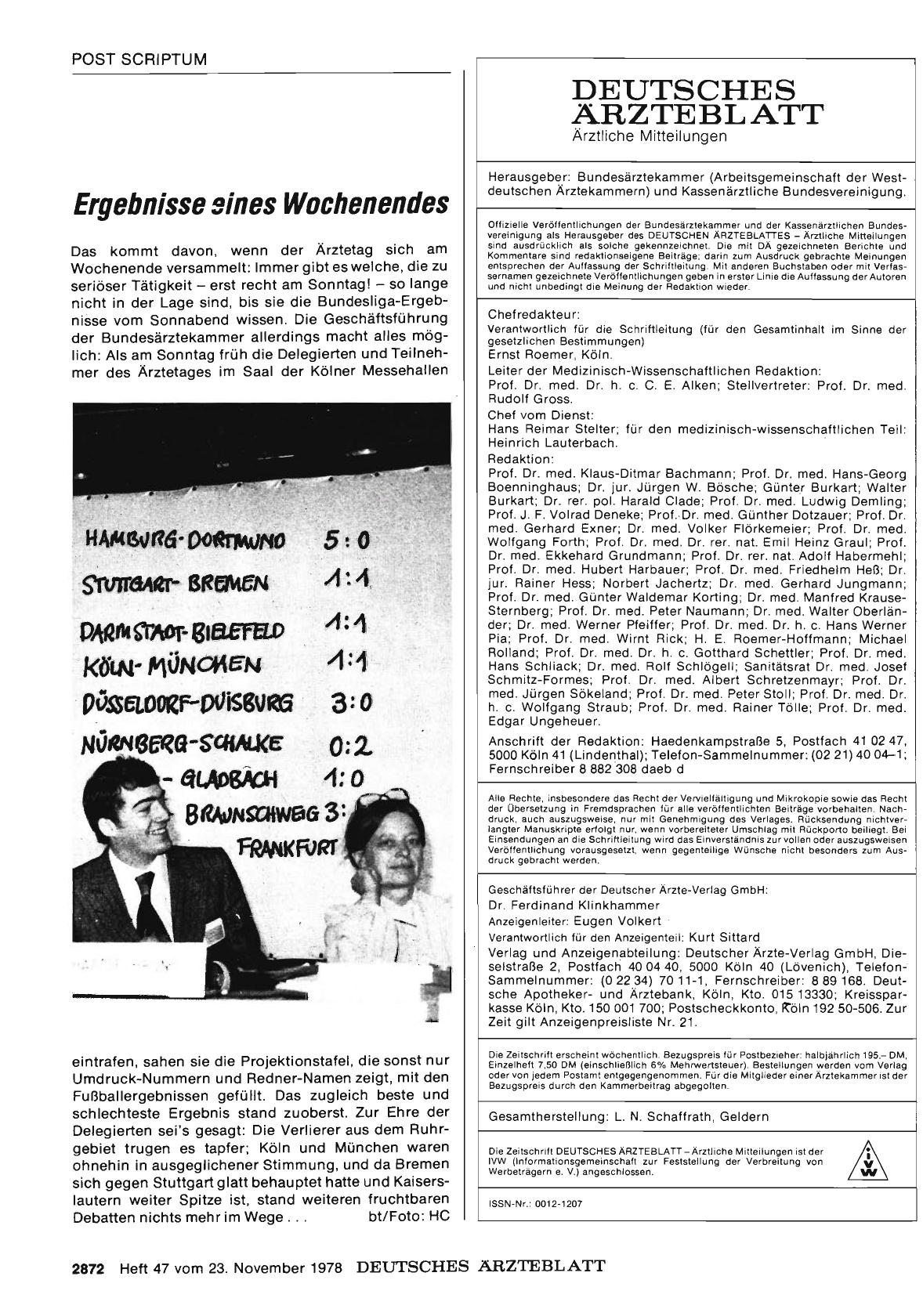 Vorschauseite 1: Ergebnisse eines Wochenendes