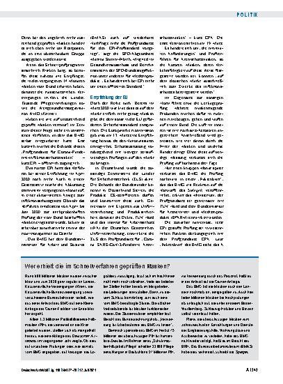Vorschauseite 2: Pandemie: Das unendliche Maskendrama