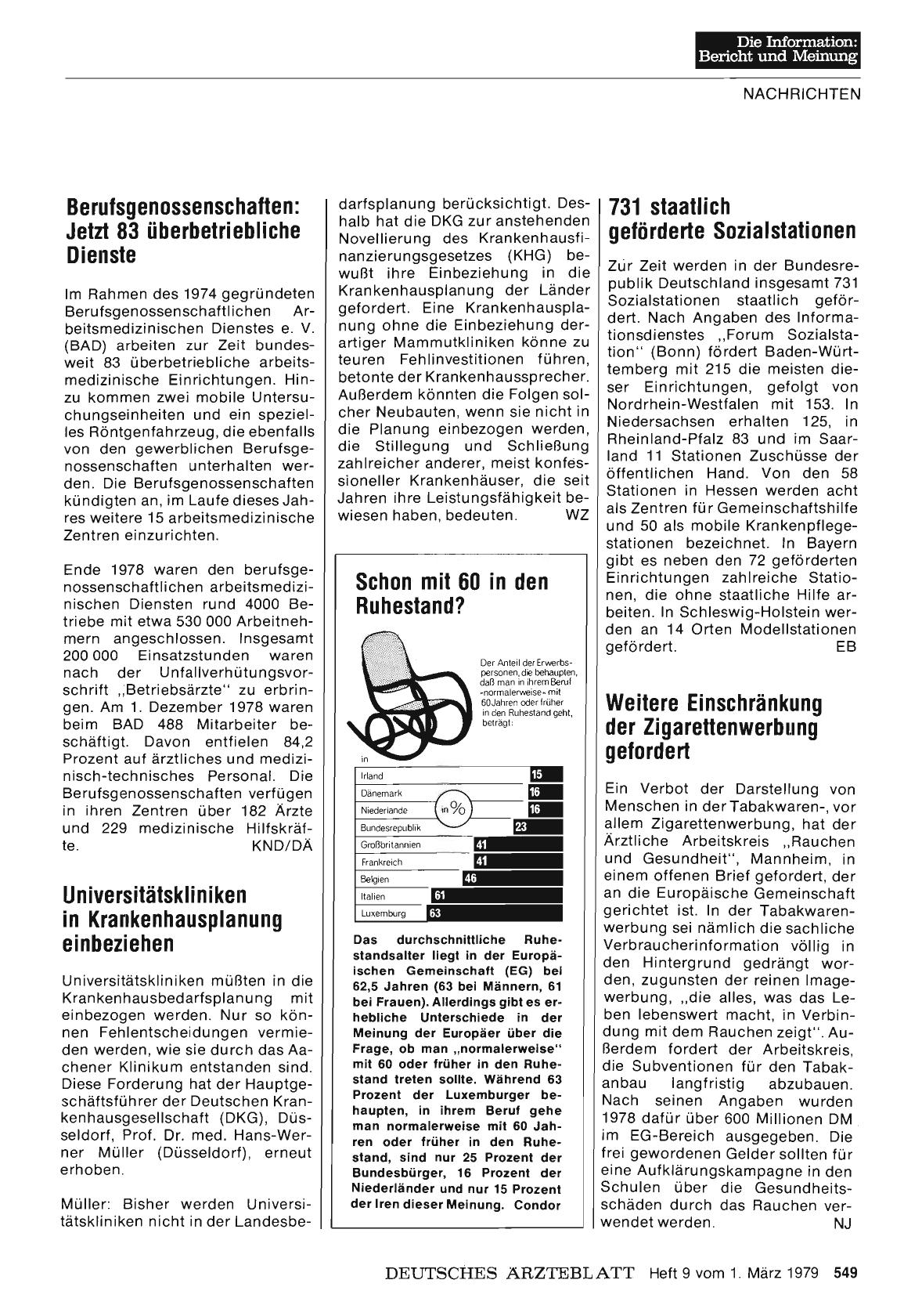 Vorschauseite 1: Berufsgenossenschaften: Jetzt 83 überbetriebliche Dienste