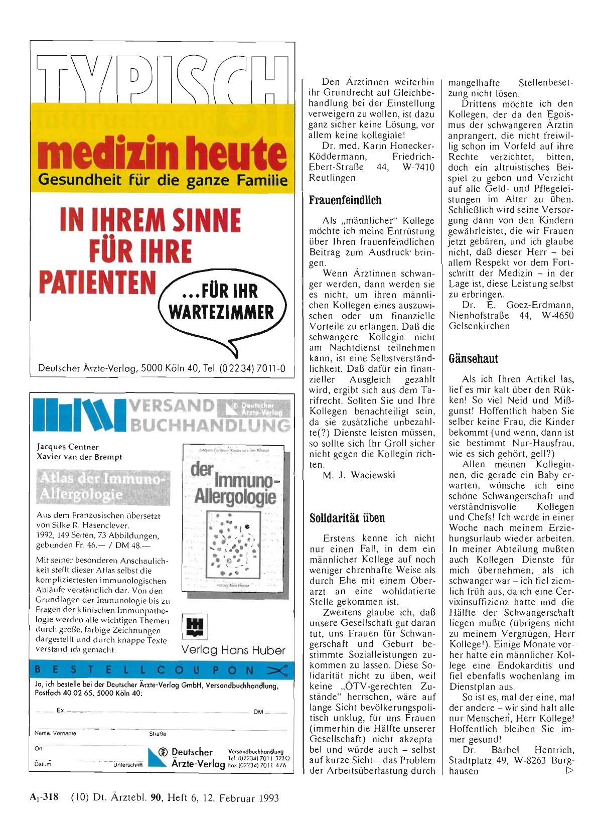 Vorschauseite 1: ÄRZTINNEN: Solidarität üben