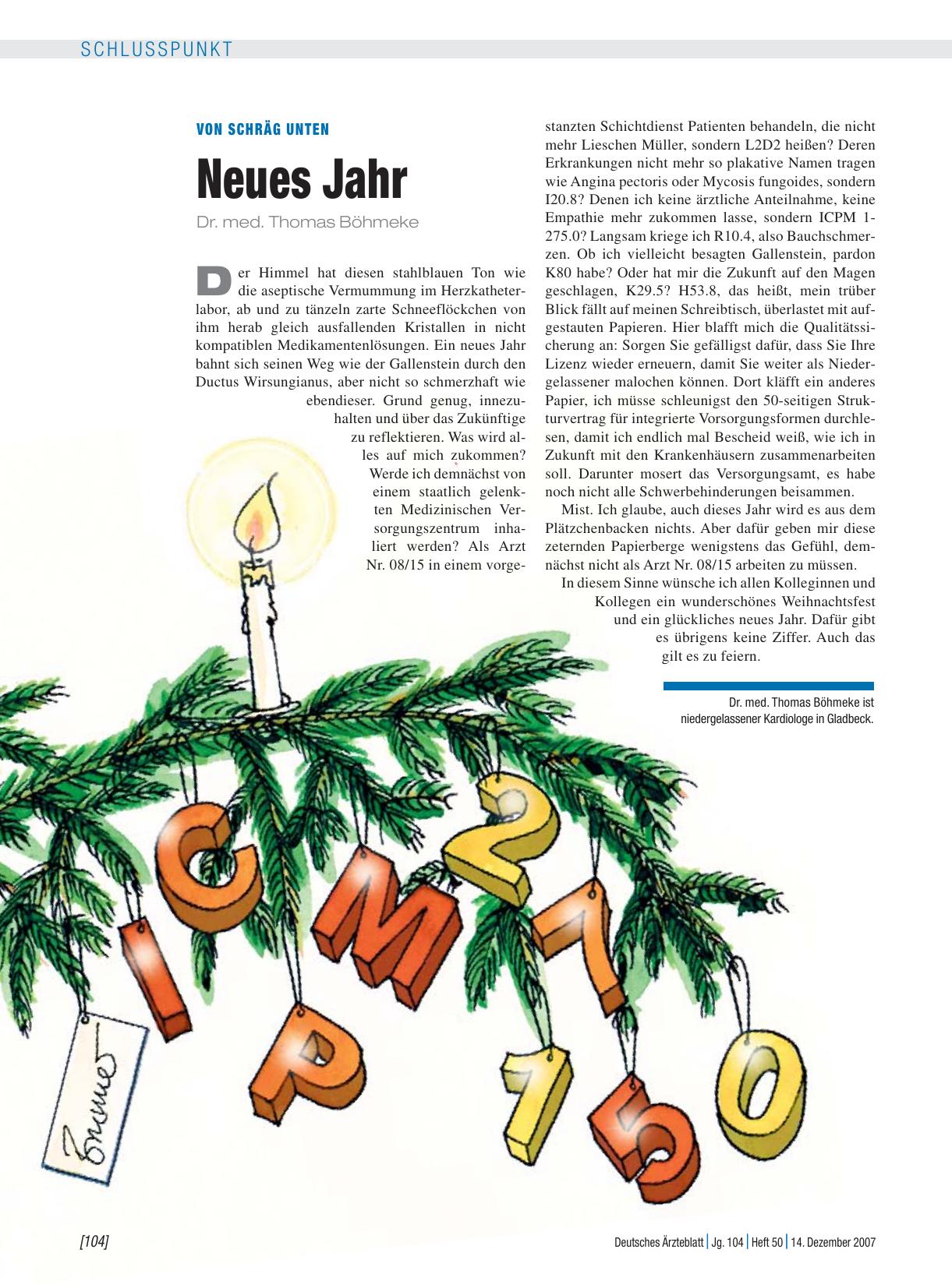Vorschauseite 1: Von schräg unten: Neues Jahr