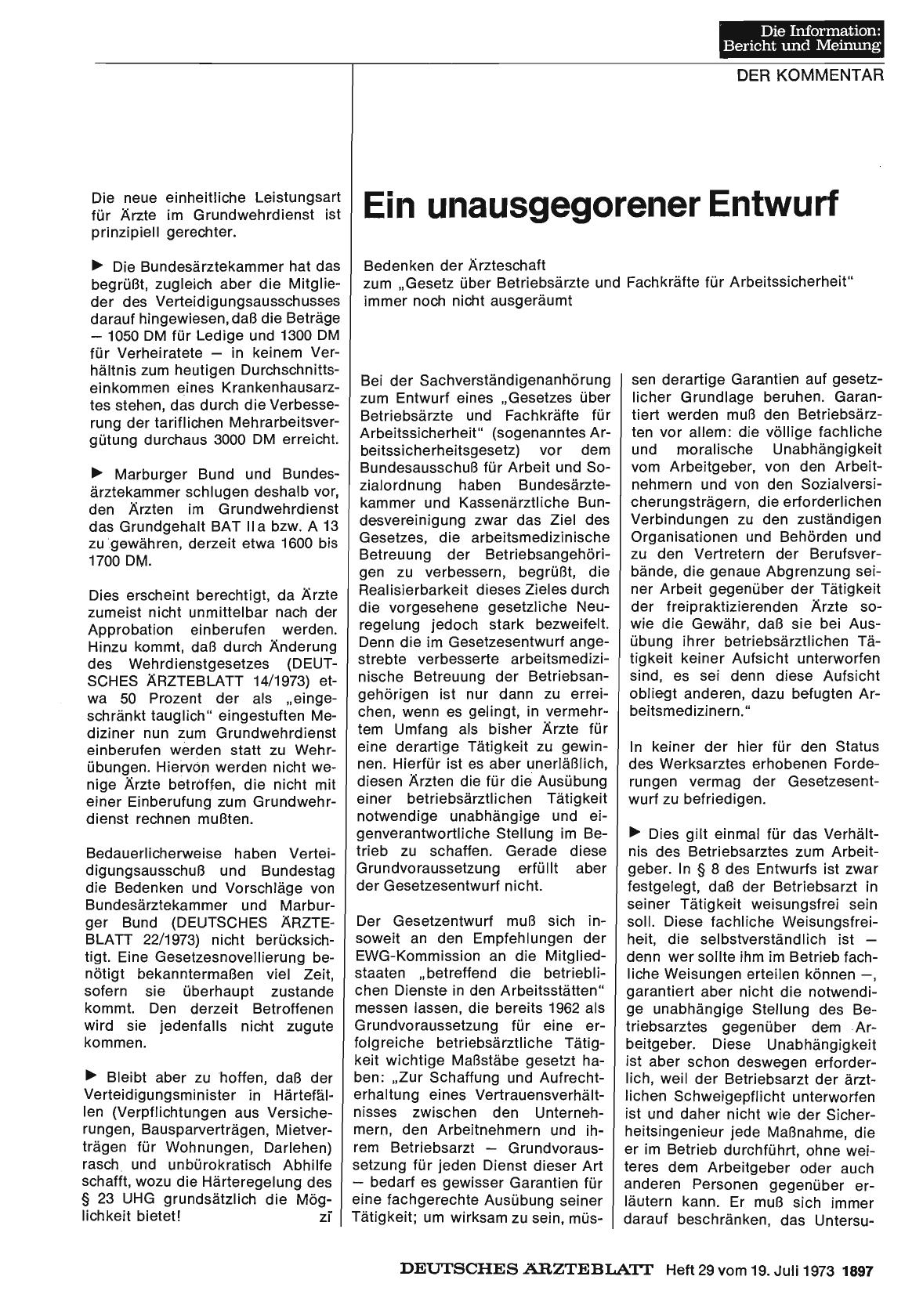 Vorschauseite 1: Ein unausgegorener Entwurf