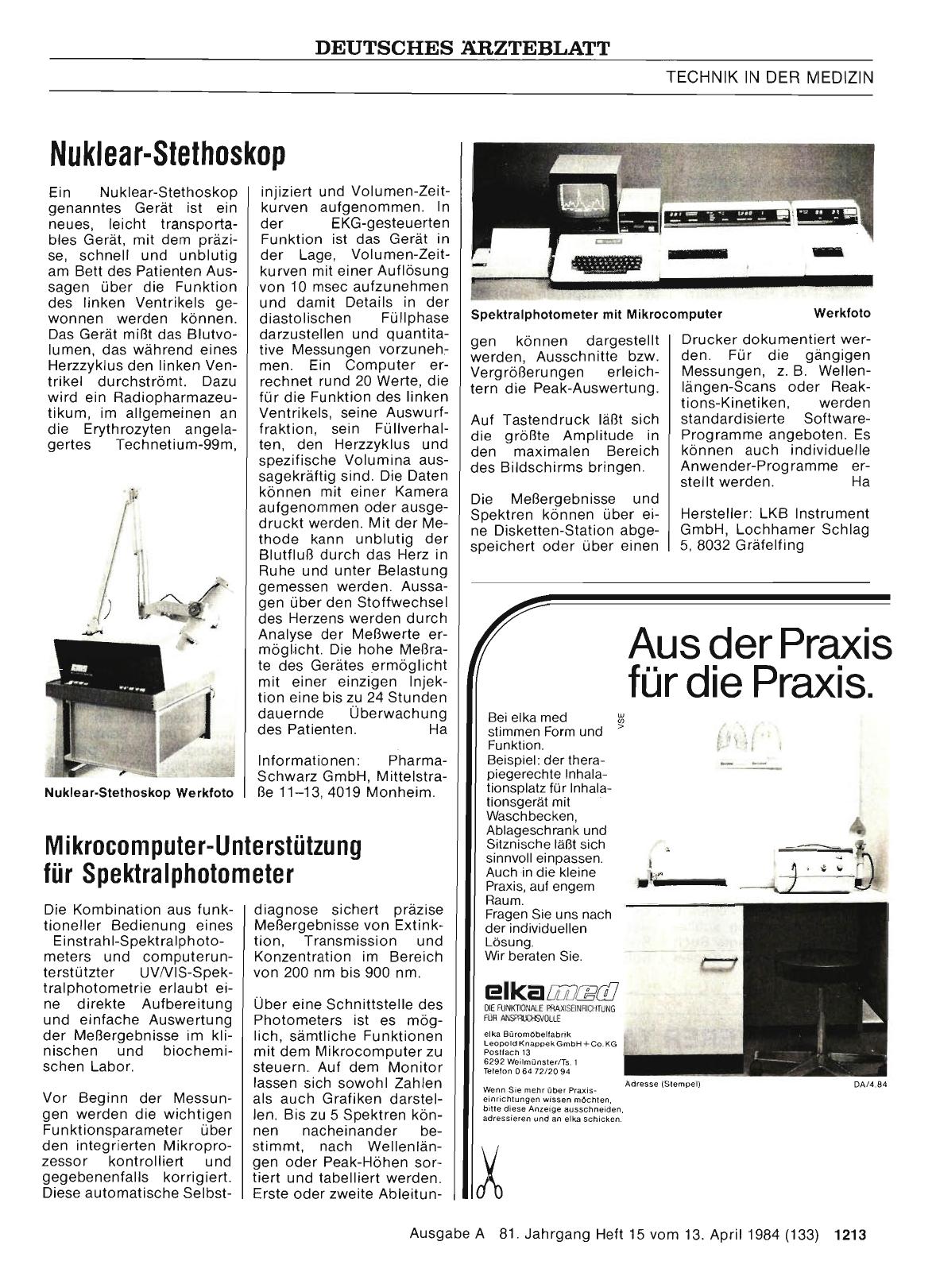 Vorschauseite 1: Mikrocomputer-Unterstützung für Spektralphotometer