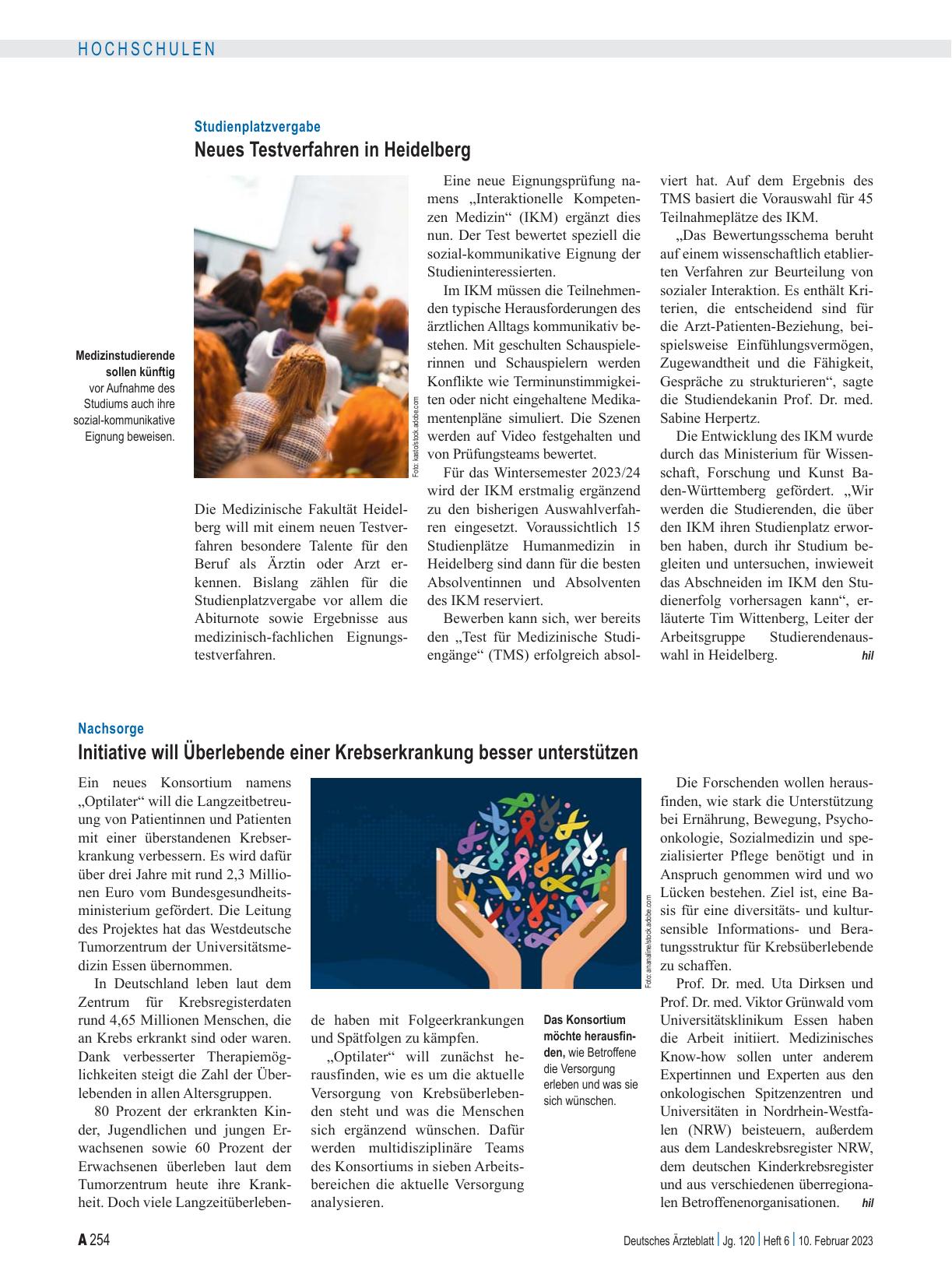 Vorschauseite 1: Studienplatzvergabe: Neues Testverfahren in Heidelberg