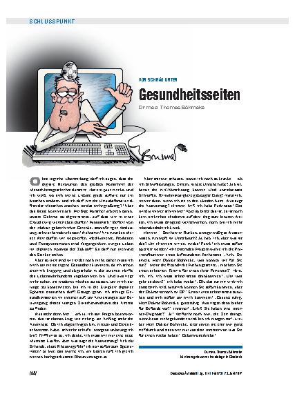 Vorschauseite 1: Von schräg unten: Gesundheitsseiten