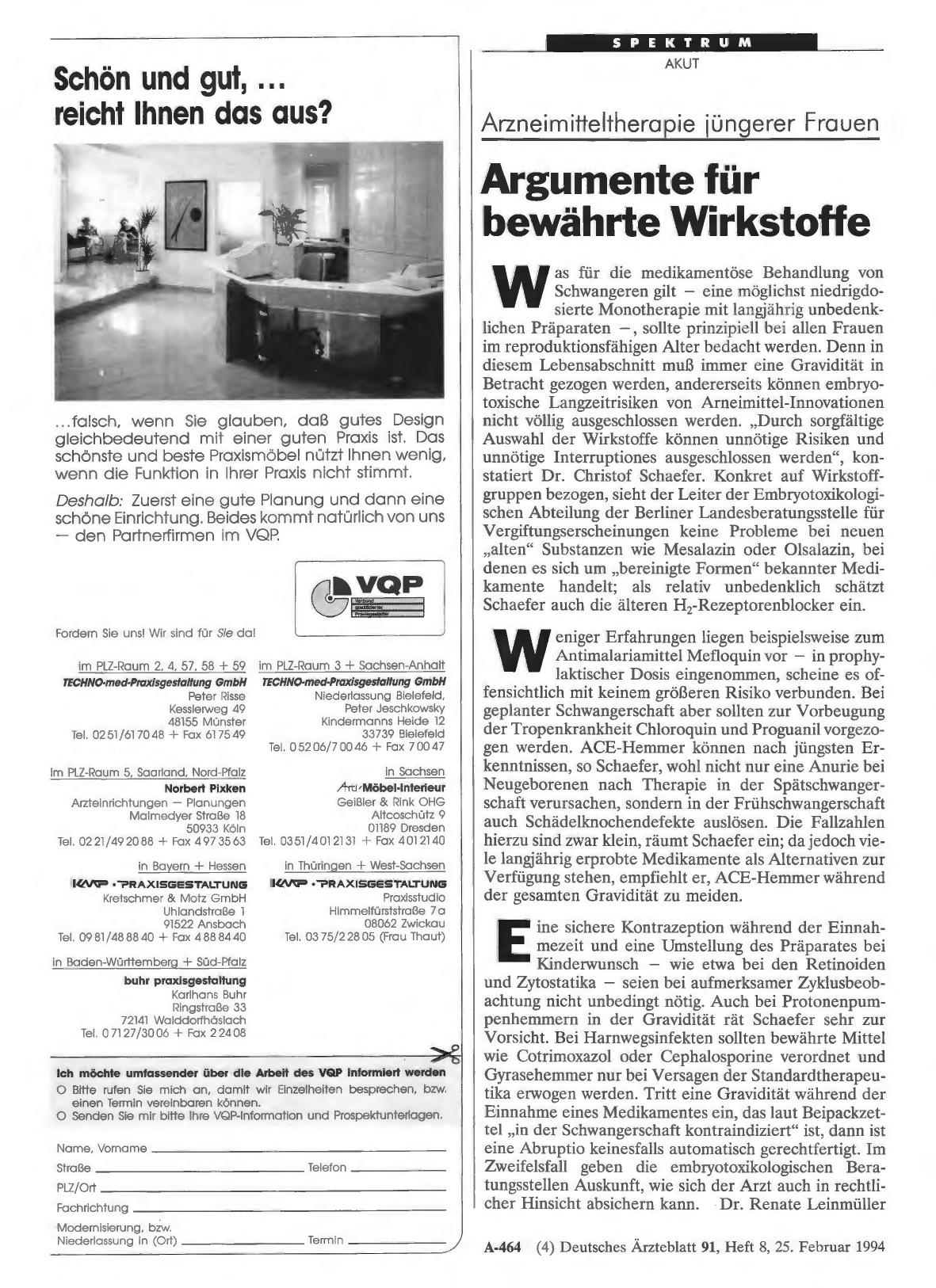 Vorschauseite 1: Arzneimitteltherapie jüngerer Frauen: Argumente für bewährte Wirkstoffe