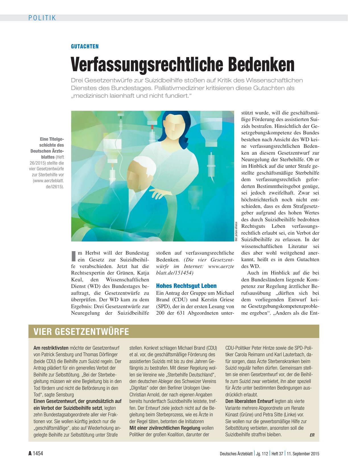 Vorschauseite 1: Gutachten: Verfassungsrechtliche Bedenken