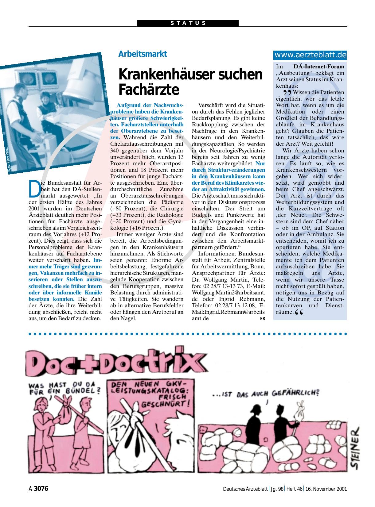 Vorschauseite 1: www. aerzteblatt. de