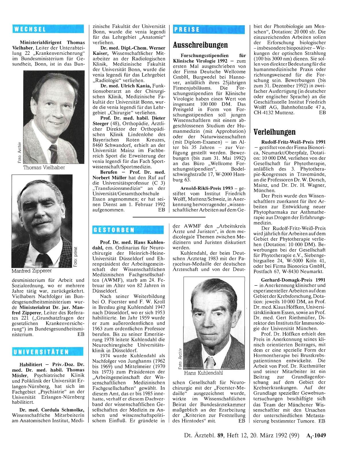 Vorschauseite 1: Universitäten