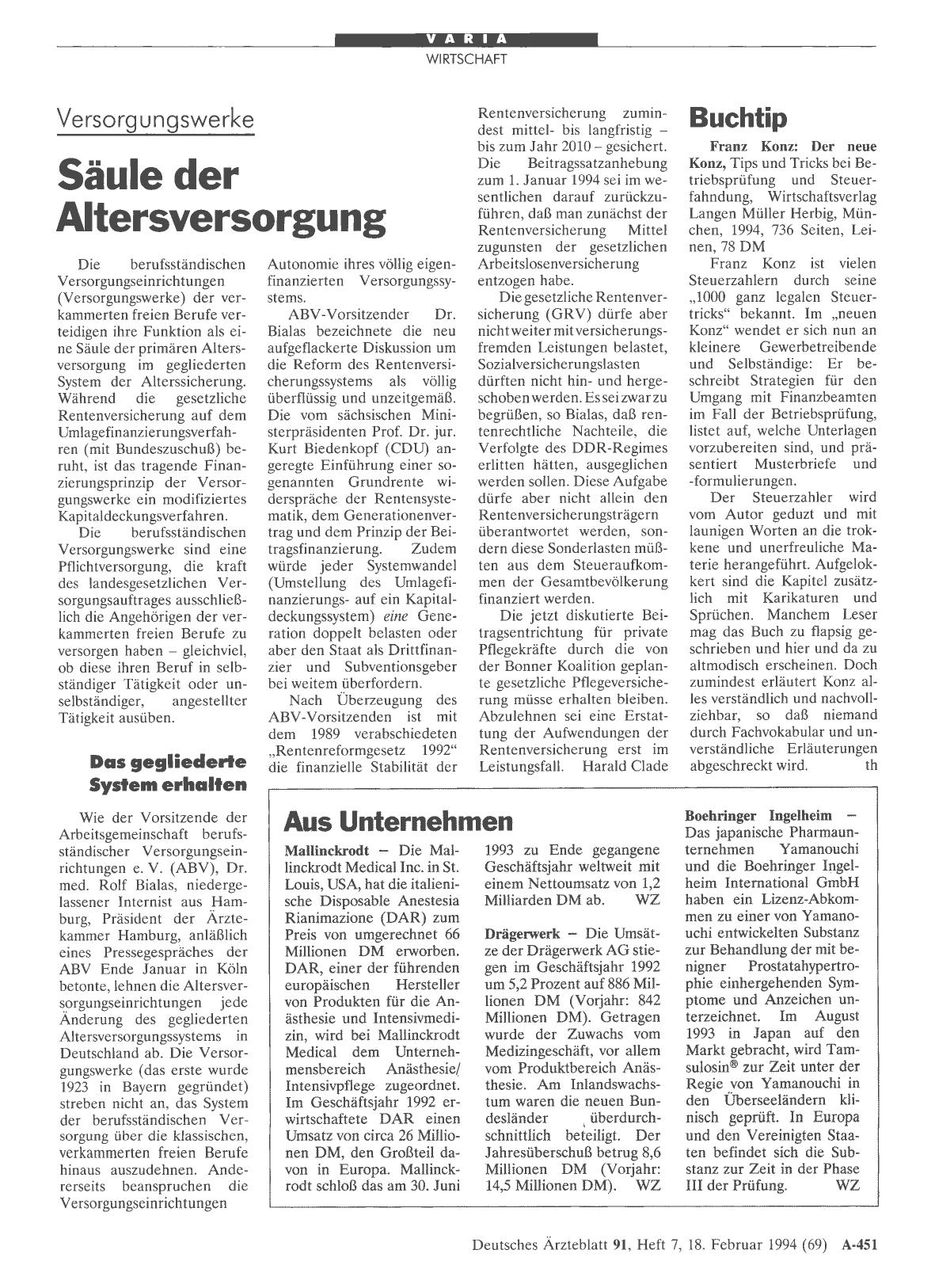 Vorschauseite 1: Buchtip