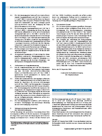 Vorschauseite 1: Mitteilungen
