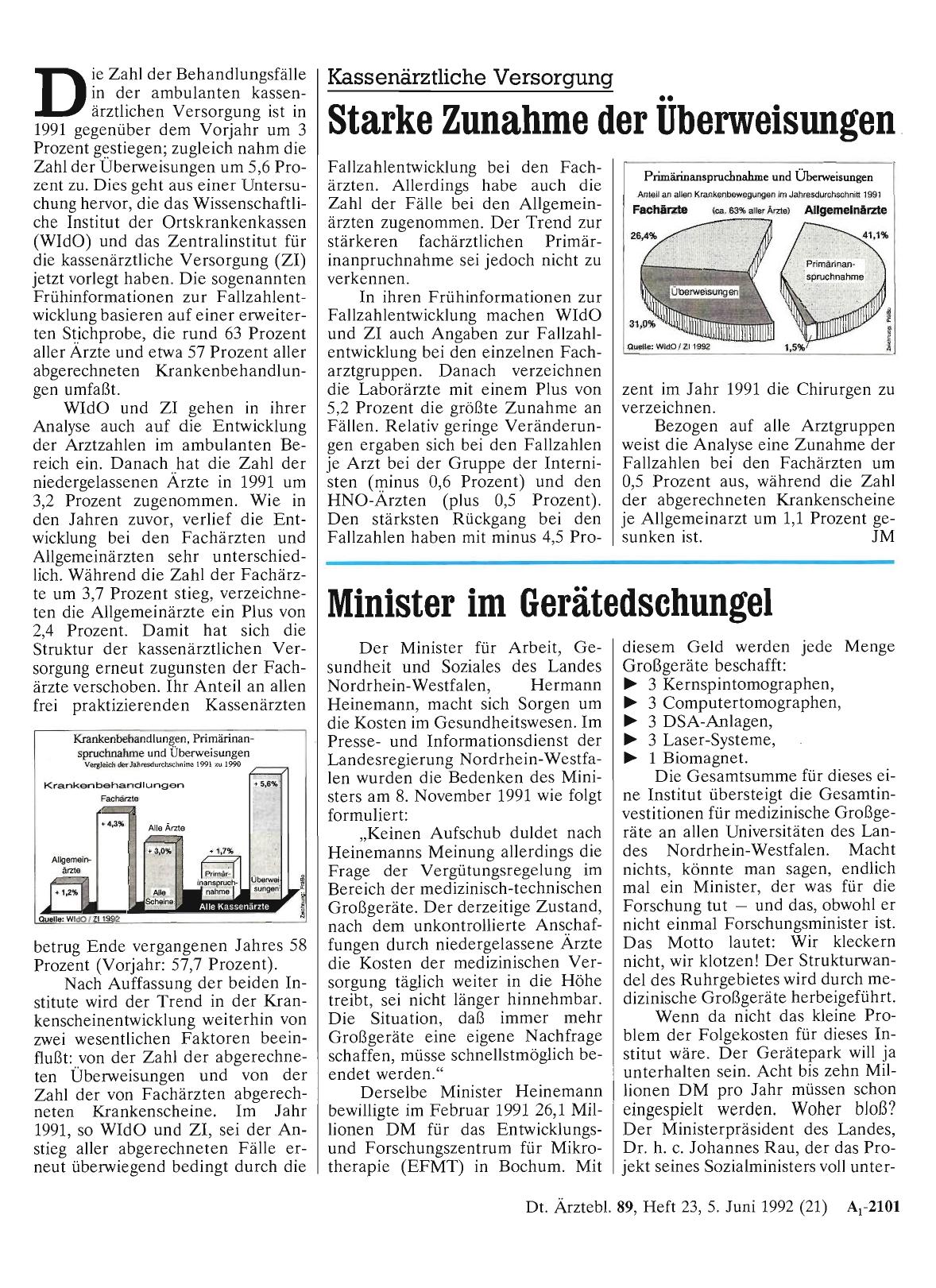 Vorschauseite 1: Minister im Gerätedschungel