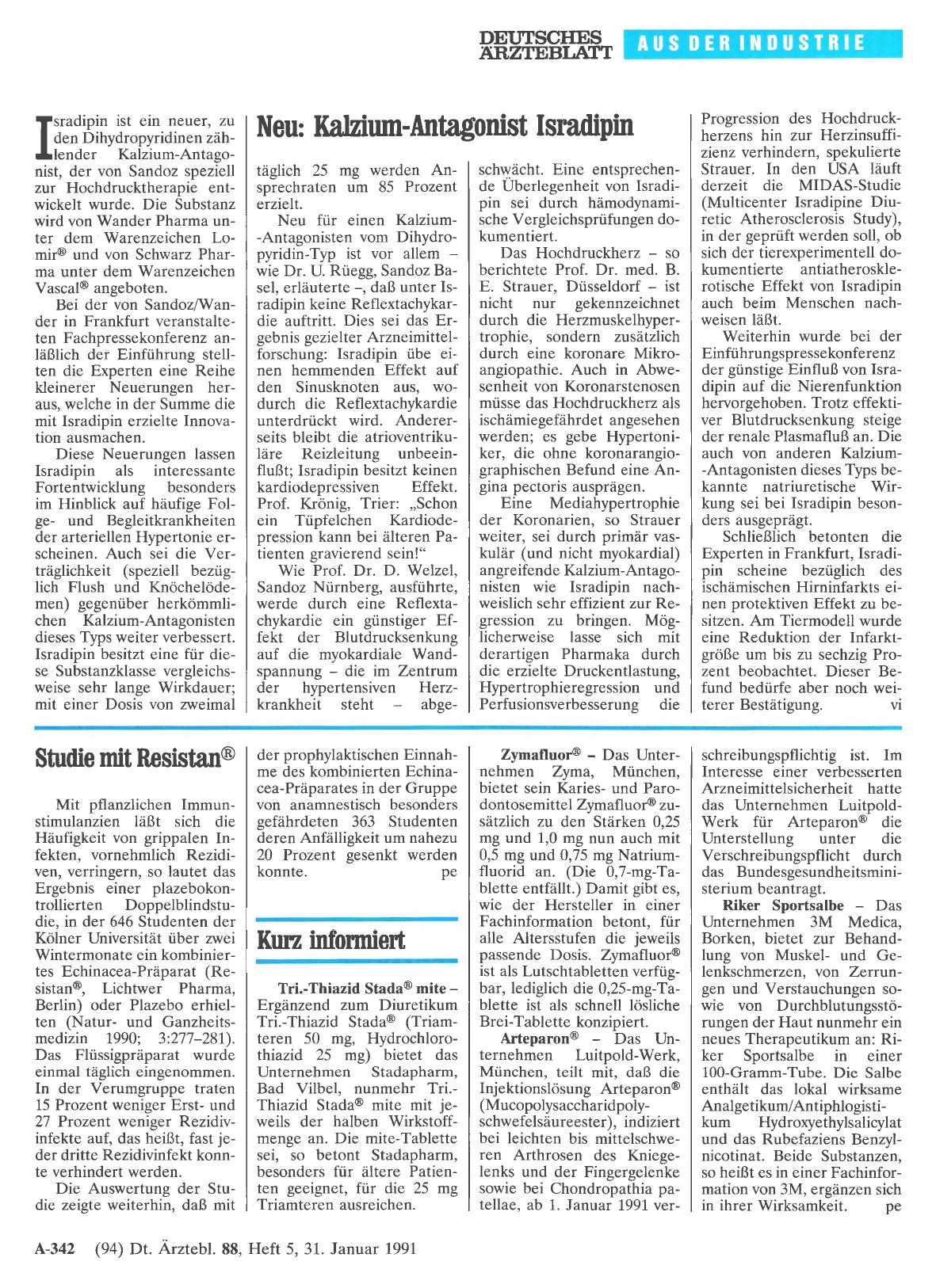 Vorschauseite 1: Kurz informiert