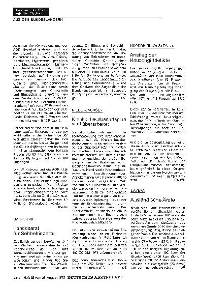 Vorschauseite 1: Bayern: Ausländische Ärzte