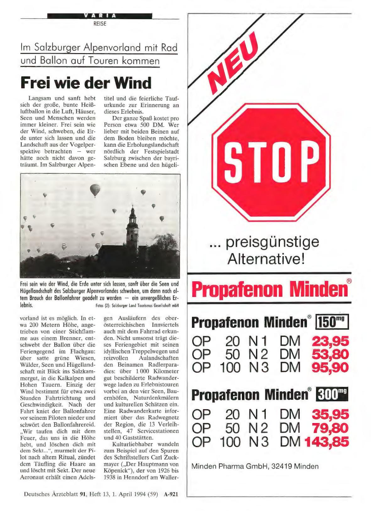 Vorschauseite 1: Im Salzburger Alpenvorland mit Rad und Ballon auf Touren kommen: Frei wie der Wind