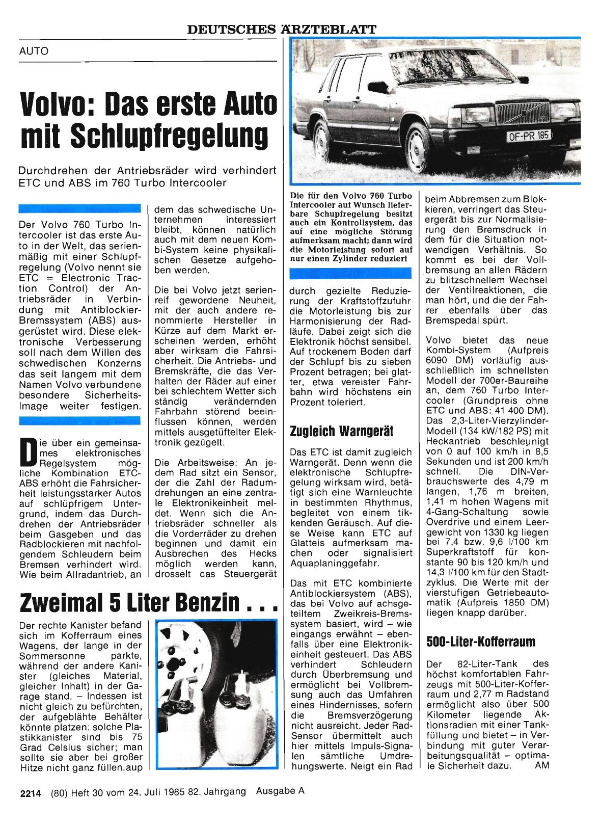 Vorschauseite 1: Volvo: Das erste Auto mit Schlupfregelung